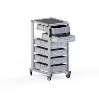 Systemwagen mit Euroboxen H=111 cm