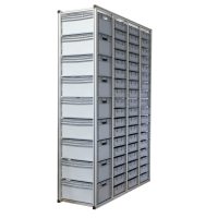 Systemregal mit Euroboxen H=202 cm