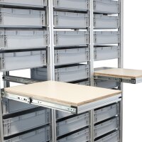 Systemregal mit Euroboxen H=202 cm
