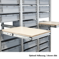 Systemregal mit Euroboxen H=202 cm