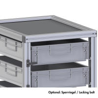 Systemwagen mit Euroboxen H=175 cm